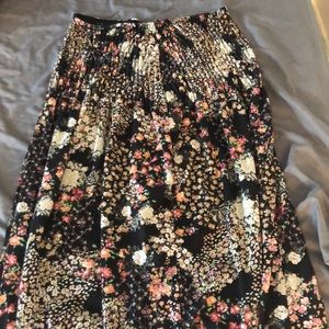 Floral maxi skirt